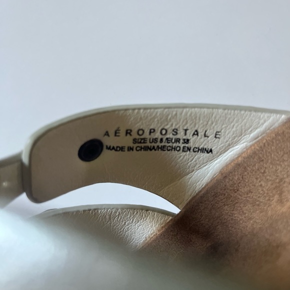 White Aeropostale Birkenstock-style Sandals - Picture 5 of 6